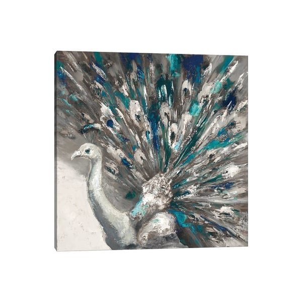 slide 2 of 8, iCanvas 'Proud Peacock II' by Julianne Marcoux Canvas Print Wall Art