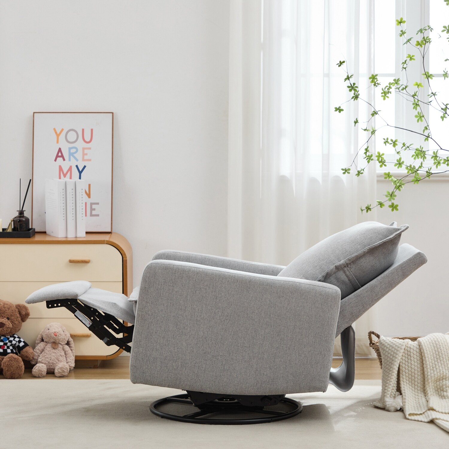 Swivel Rocker Recliner Chair, Glider Rocker Recliner