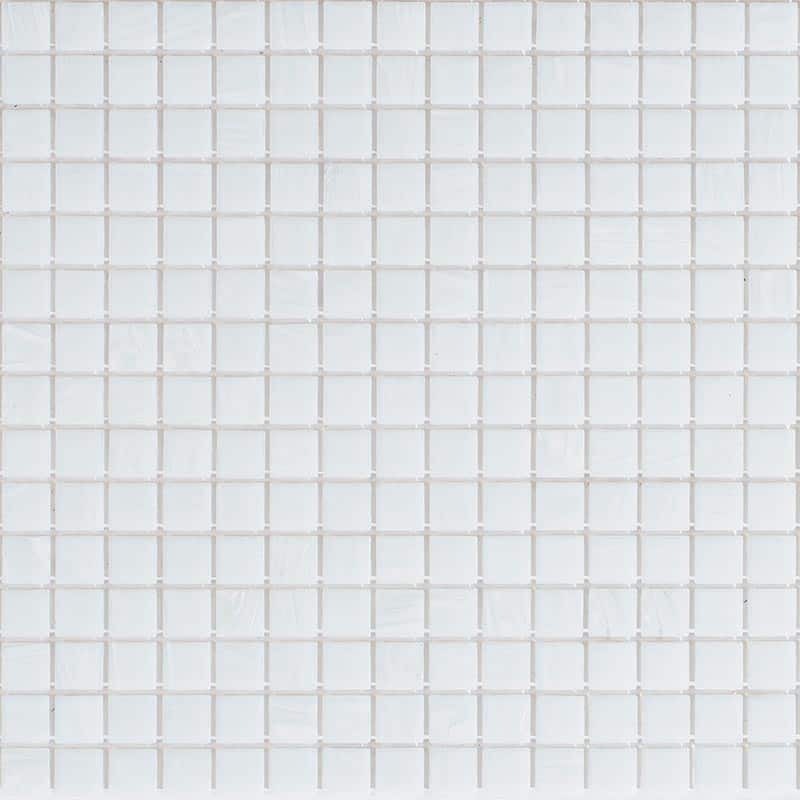 Apollo tile 12" x 12" Celestial Glossy Cool Mint White Glass Tile (20 sq ft/case) - 20 Pack