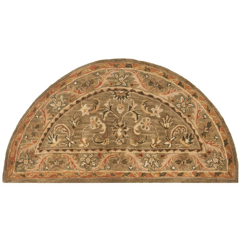 SAFAVIEH Handmade Antiquity Manerva Traditional Oriental Wool Rug - 2'6" x 5' - Olive/Gold