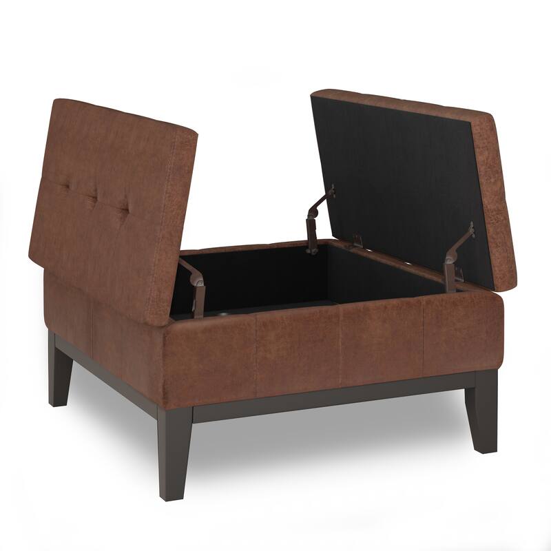 WYNDENHALL Lancaster 36-in. Wide Contemporary Square Table Ottoman