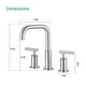 preview thumbnail 28 of 34, Vanityfair 8" Widespread Double Handles Bathroom Sink Faucet with Drain Assembly