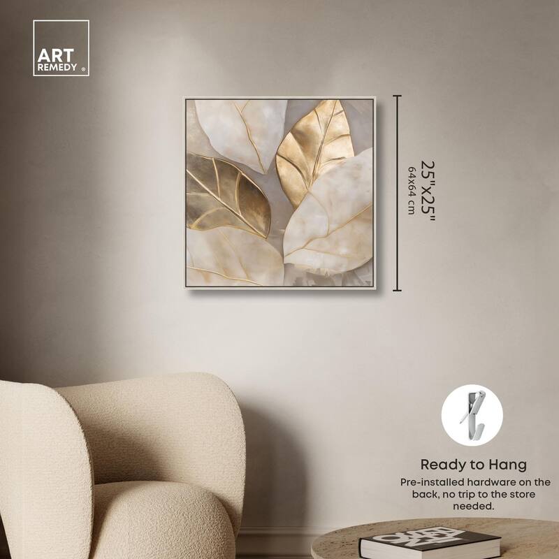 Golden Cascades Canvas by Art Remedy