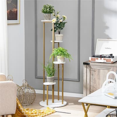 4-Tier 48.5 Inch Metal Plant Stand