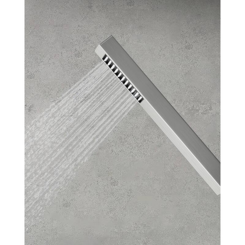 GRANDJOY Shower Faucet System with Tub Spout,10" Rainfall Shower Head with Handheld Spray