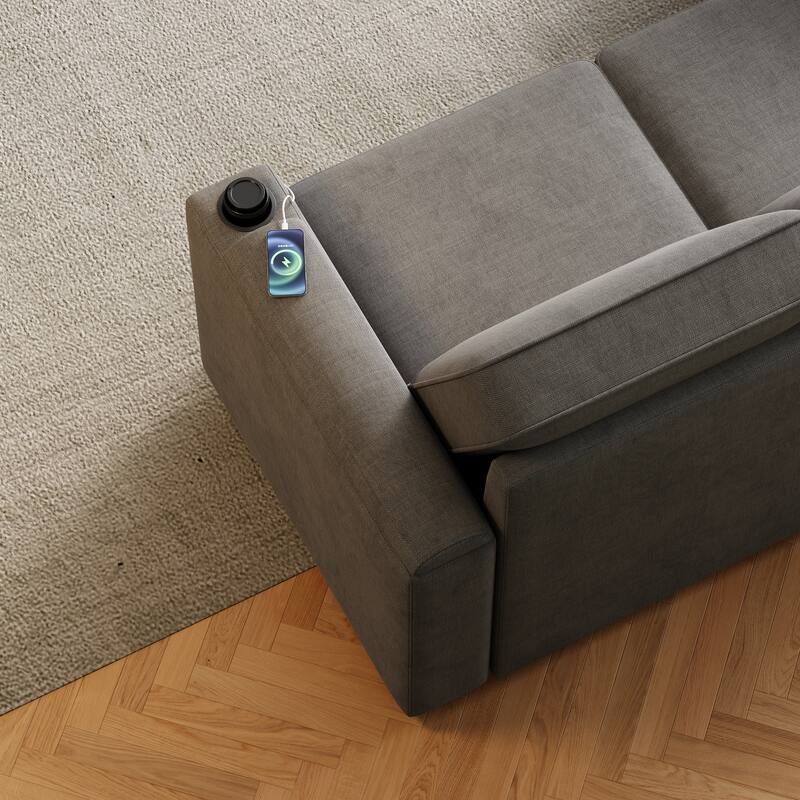 2 in 1 Pull Out Sofa Bed with Storage Sofa