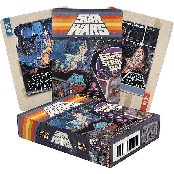 slide 2 of 4, Star Wars Movie Posters Playing Cards