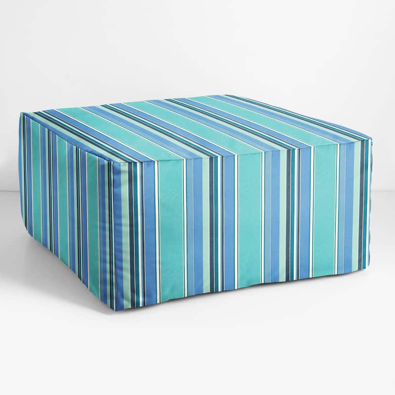 Sorra Home Sunbrella Outdoor Knife Edge Bean Pouf