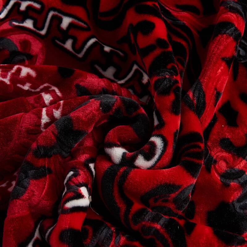 Heavy Crafted Thick Floral 9-pound Winter Fleece Blanket 85"x95"