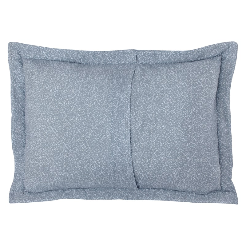 Laura Ashley Amberley Cotton Reversible Blue Quilt Set
