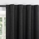 preview thumbnail 14 of 31, Sun Zero Treviso Linen Blend Magnetic Closure Total Blackout Back Tab 1-Piece Curtain Panel, Single Panel