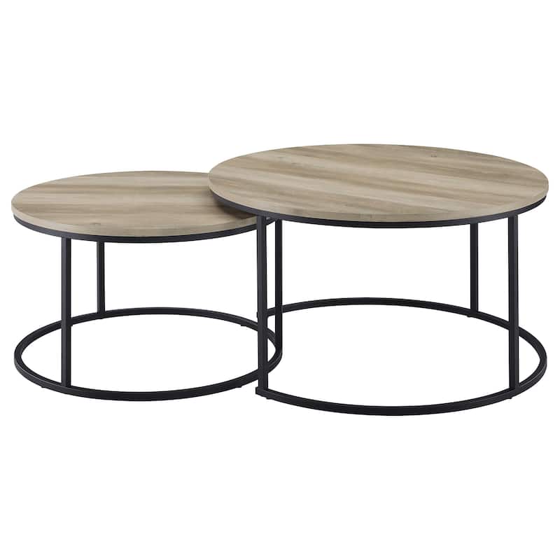Lainey 2-piece Round Nesting Coffee Table