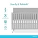 preview thumbnail 3 of 3, Fisher Price by Dream On Me Sanibel 5-in-1 Convertible Crib in Pebble Grey - Pebble Gray
