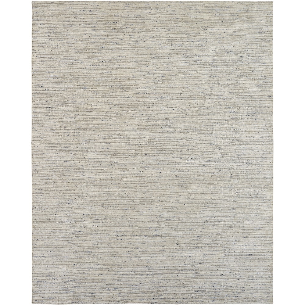 Modern Ivory Flatweave Weave 100% Viscose Area Rug