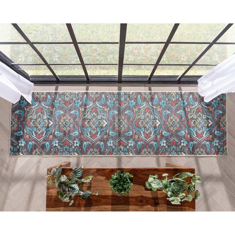 Well Woven Kings Court Florence Tile Multi-Medallion Modern Area Rug