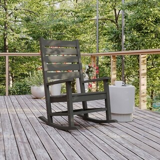 Classic Commercial Grade Outdoor All-Weather HDPE Rocking Chair - Bed ...