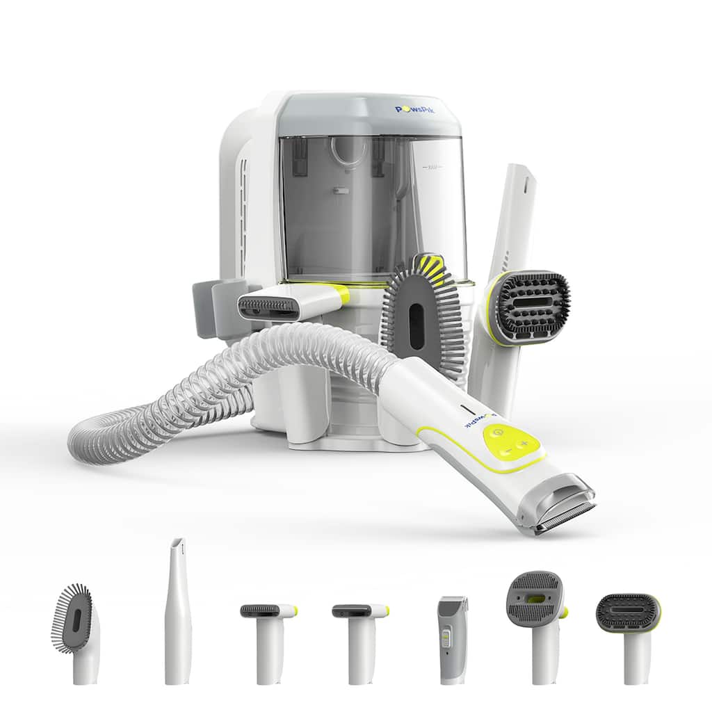 Professional Pet Grooming Kit & Vacuum, Dogs & Cats, 7-in-1