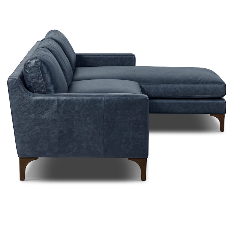 Poly & Bark Sorrento Sectional - Genuine Italian Leather