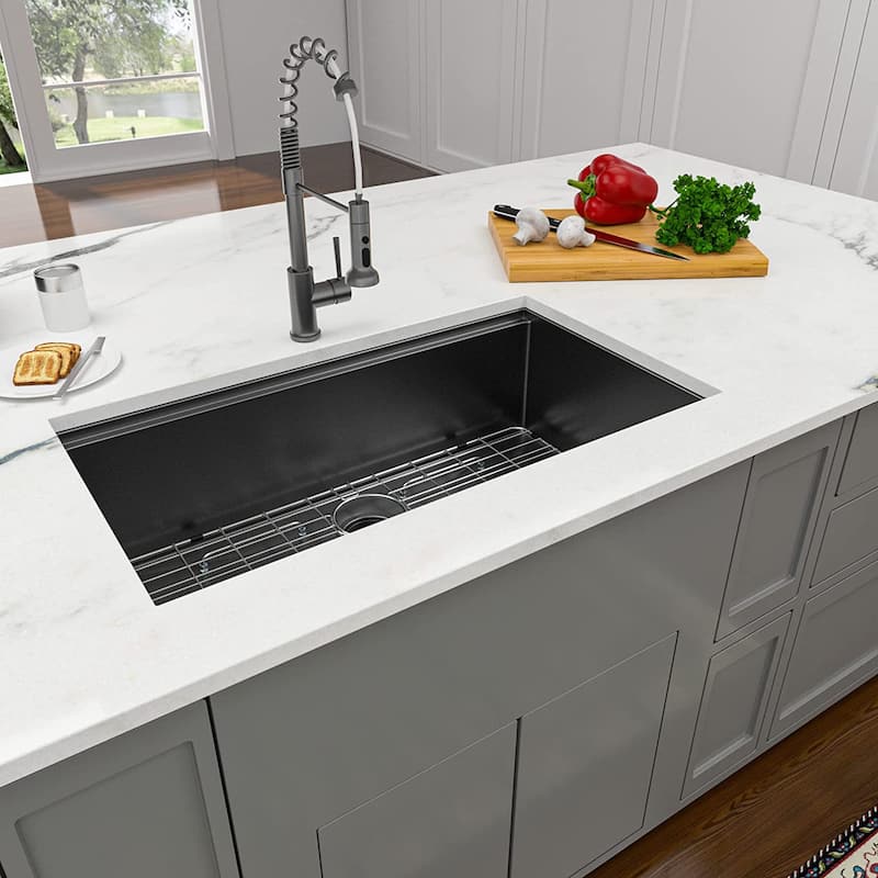 DORNBERG Workstation 32 inch Undermount Kitchen Sink With Accessories