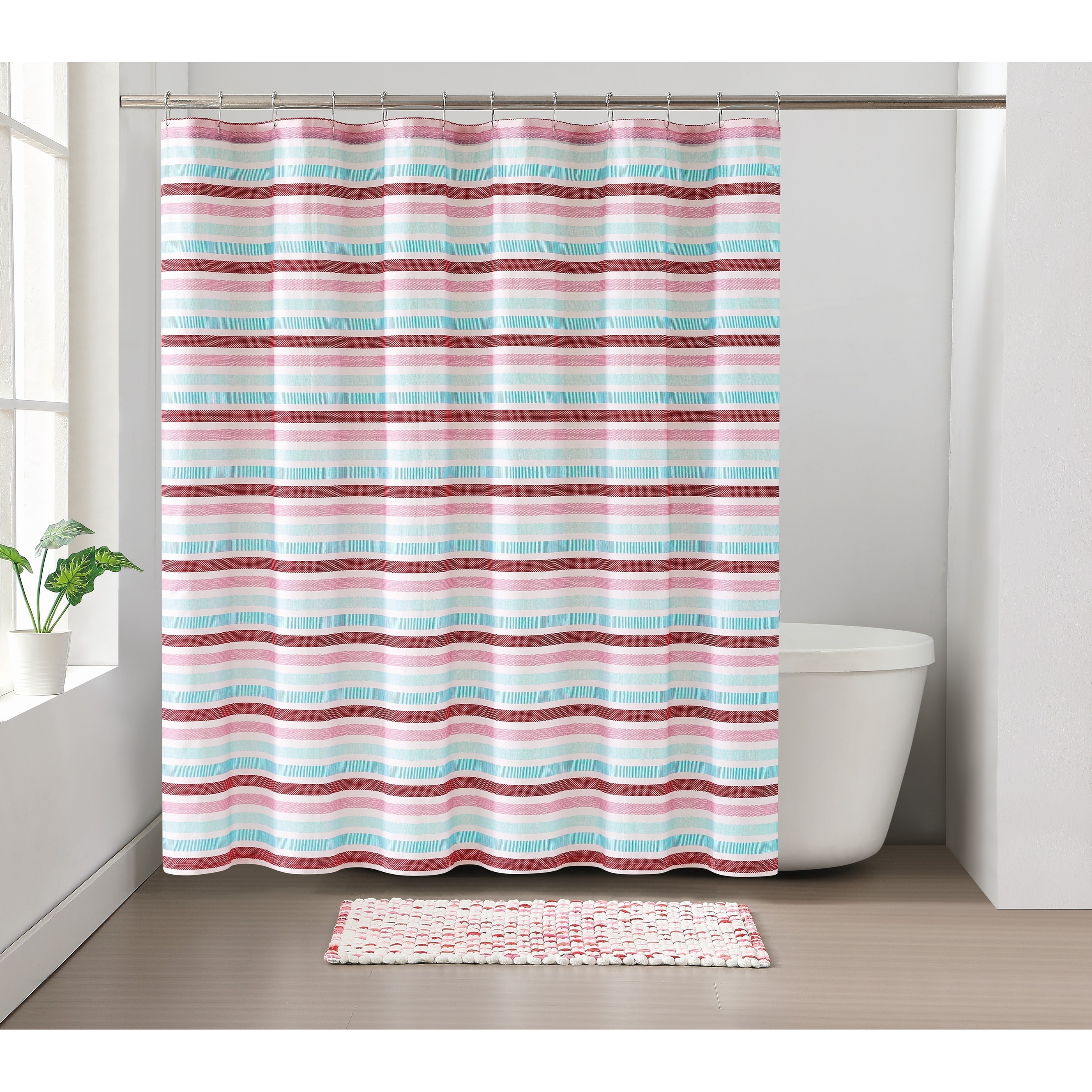 SCOUT Popsicle Road 72x72 Cotton Shower Curtain