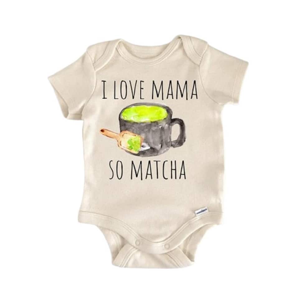 Matcha Tea Coffee Green - Baby Boy Girl Clothes Infant Bodysuit Funny Cute Newborn