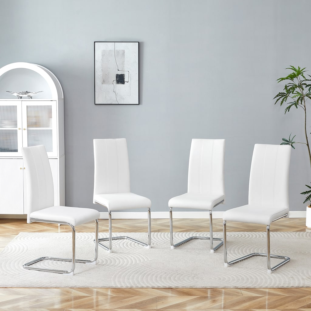 4-Pack Modern High-Back Dining Chairs