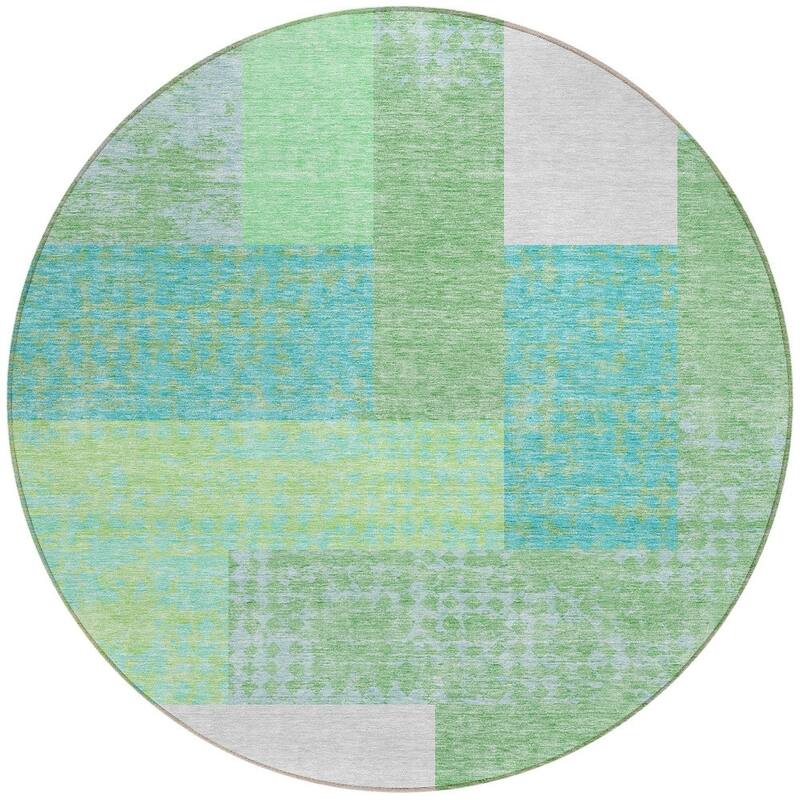 HomeRoots Geometric Transitional Rectangle Outdoor Rug