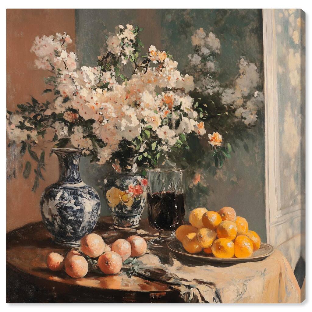 Afternoon Still Life Canvas by Art Remedy, Gallery Wrapped
