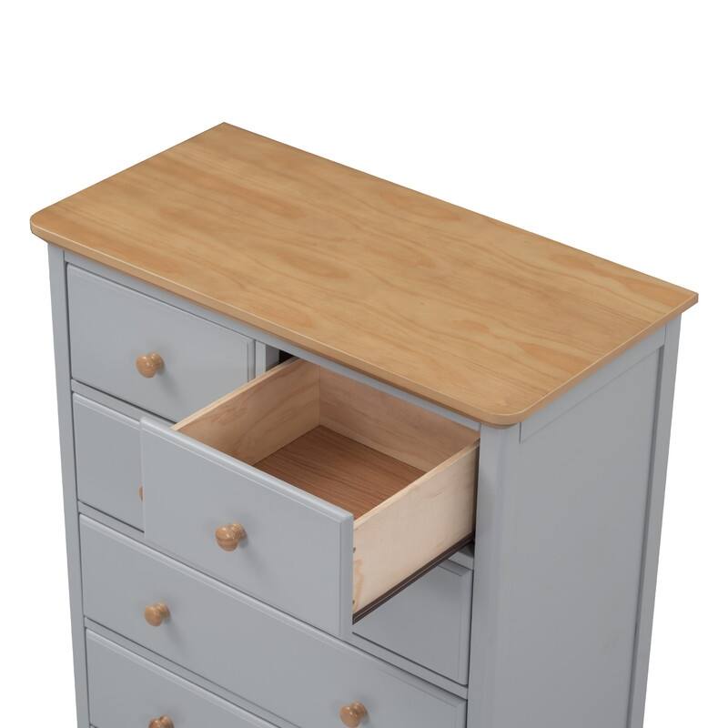 3-Pieces/1-Piece Bedroom Sets Full/Queen Size Platform Bed with Nightstand(USB Charging Ports) and 6-Drawer Storage Chest