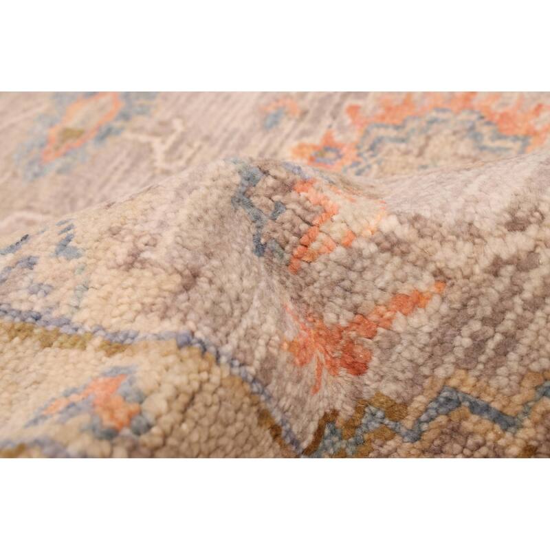 ECARPETGALLERY Hand-knotted Jules Serapi Grey Wool Rug - 8'0 x 9'11