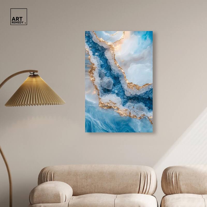 Molten Topaz I Canvas by Art Remedy, Gallery Wrapped