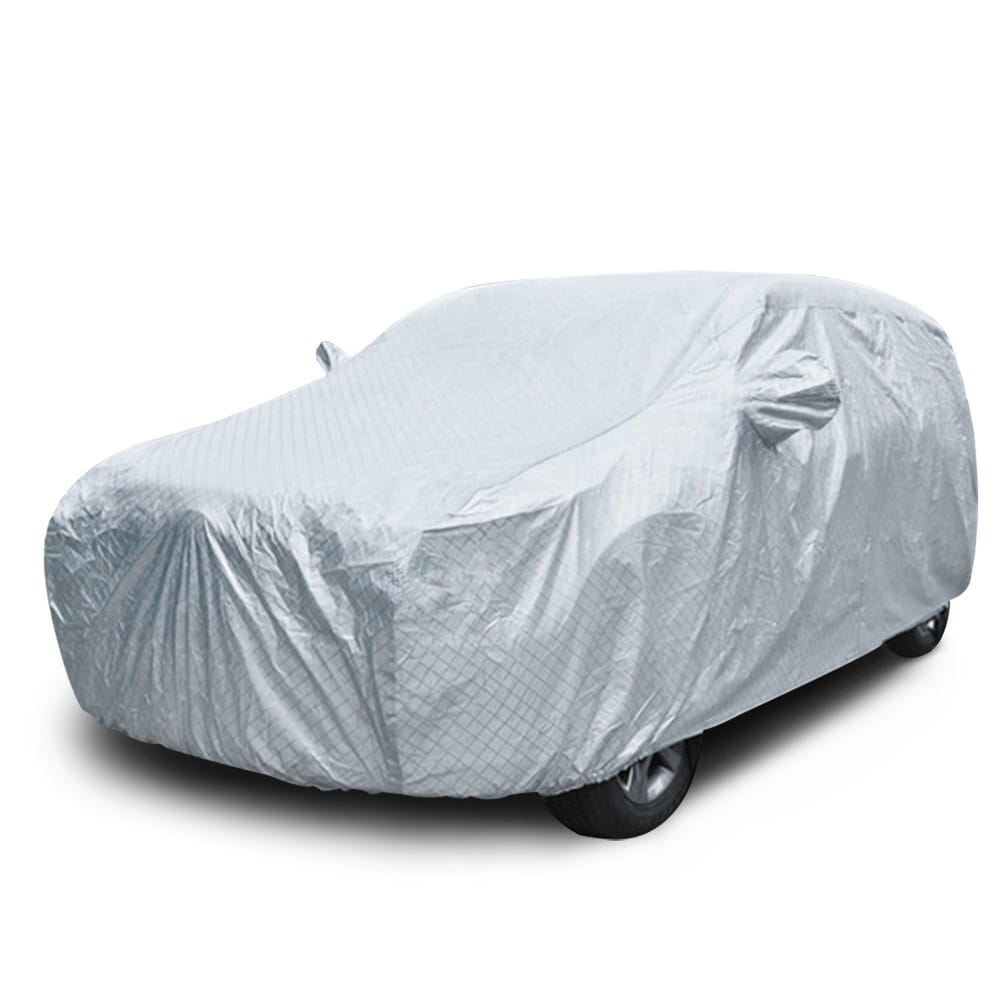 Soft Full Car Cover Waterproof Sun UV Resist Protection (Silver)