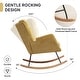 preview thumbnail 53 of 54, HOMYKA 25.2” Wide Rocking Chair with Button Accents for Nurseries
