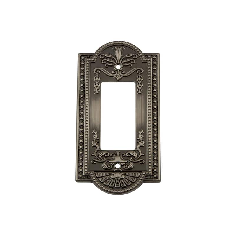 Nostalgic Warehouse MEA_SWPLT_R1 Meadows Single Rocker / GFI Wall