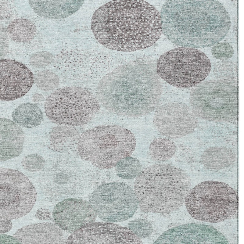 HomeRoots Geometric Transitional Rectangle Outdoor Rug