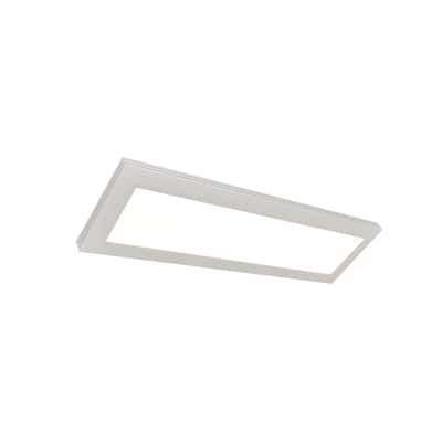 Sloane 27-inch ADA White LED Flush Mount, White Acrylic Shade