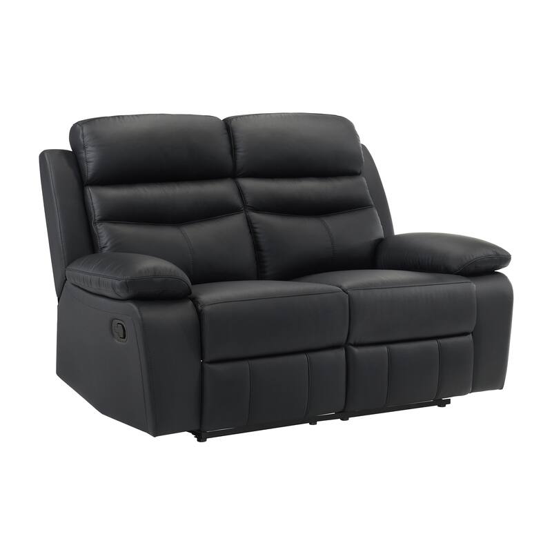 Peperomia Leather 2-Piece Manual Double Reclining Living Room Sofa Set
