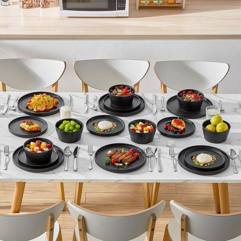 vancasso PLAYB Stoneware Dinnerware Set Service for 6