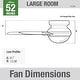 preview thumbnail 8 of 16, Hunter 52" Gilmour Outdoor Low Profile Ceiling Fan with LED Light, Handheld Remote, Damp Rated - Contemporary, Transitional