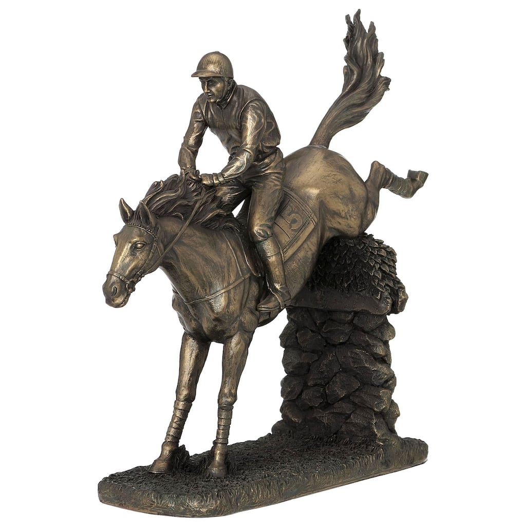 Veronese Design 11.0 H Horse Number 5 Landing Cold Cast Bronze