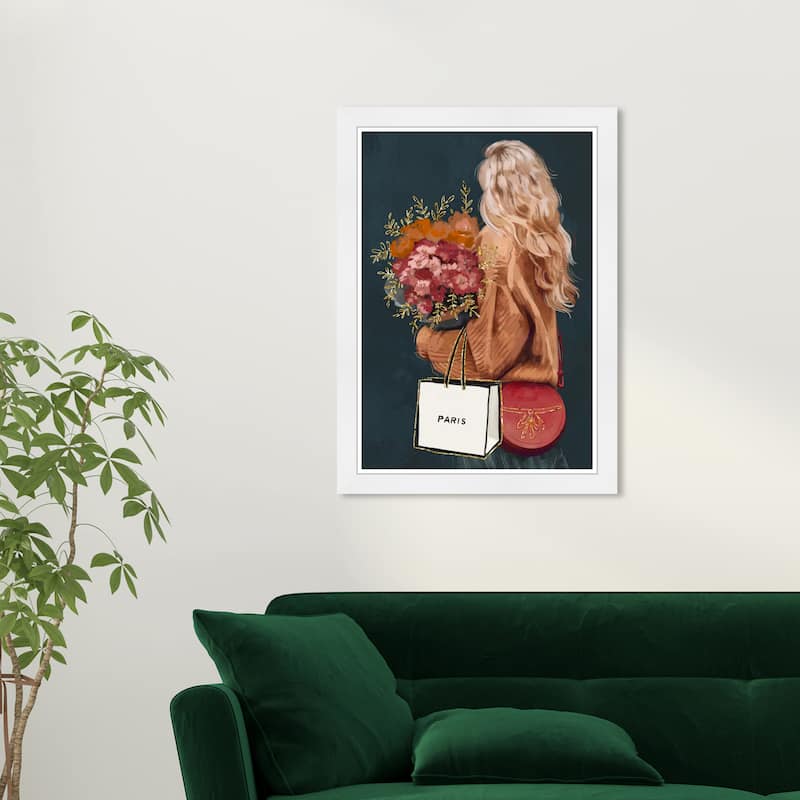 Wynwood Studio Prints Fashion and Glam Freshly Picked Green and Dark Green Glam Wall Art Canvas Print - White