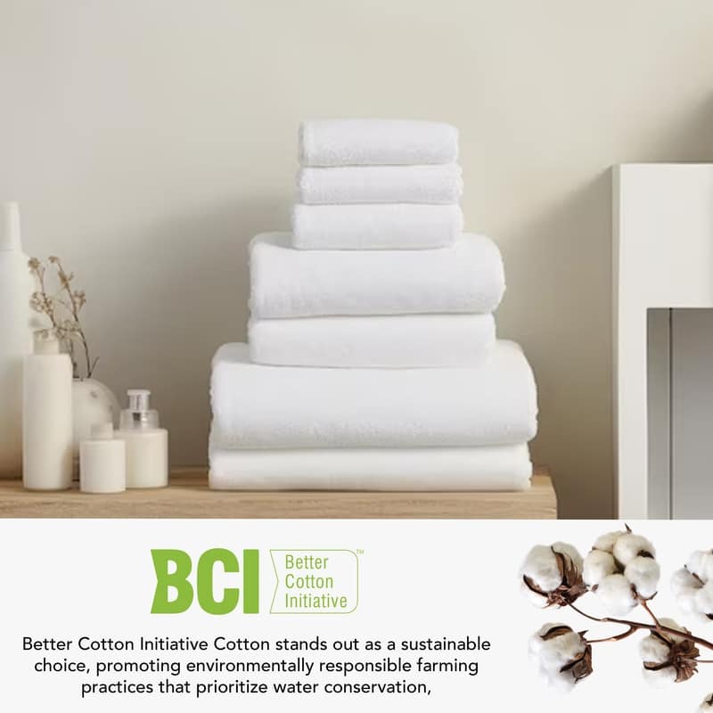 A1HC Wash Cloth Set, 500 GSM 100% Ring Spun Cotton, Oeko-Tex Green Certified, Zero Twist, Quick Dry & Highly Absorbent