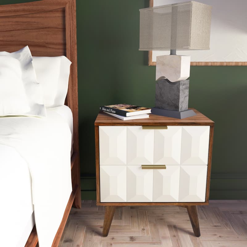 urnished Walnut Nightstand with English Dovetail Drawers