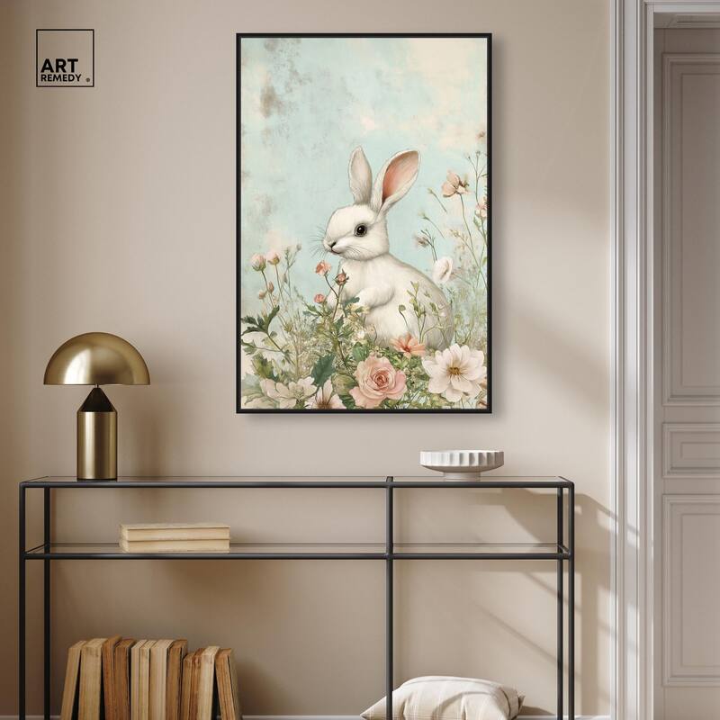 Easter Bunny Canvas by Art Remedy