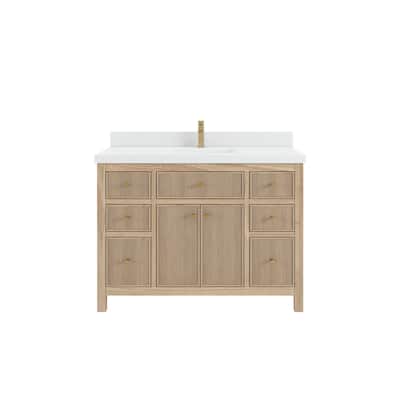 Willow Collections 48 in. W x 22 in. D Sonoma Teak Single Sink Bathroom Vanity with Countertop