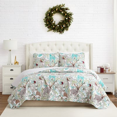 Christmas Woodland Oversized Quilt Set