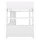 preview thumbnail 7 of 8, Full Size Metal Loft Bed Frame with Wardrobe & L-shaped Desk, Heavy Duty Storage Solution for Kids, Teens & Adults, White