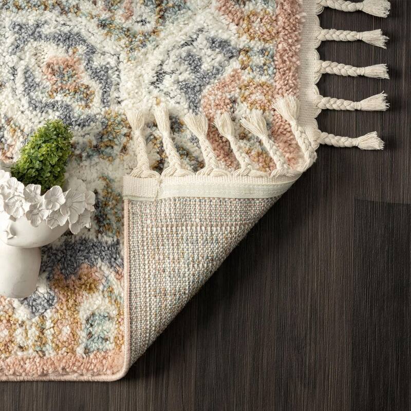 Luxe Weavers Indoor Southwestern Area Rug Boho Fringe Floor Cover