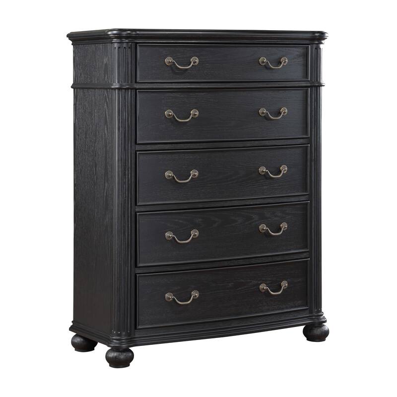Taylor Black 5-drawer Chest