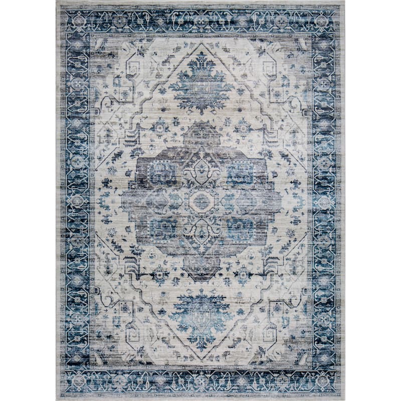 Domani Comfort Distressed Tundra Faux Fur Area Rug - 6' x 9'